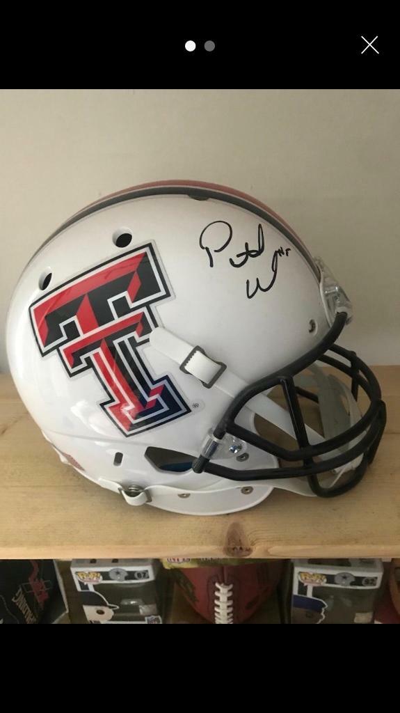 FS Texas Tech Helmet signed by Patrick 